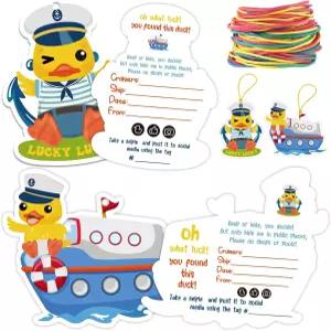 오리용 100개 크루즈 태그 선박용 원형 구멍 및 고무 밴드 디자인 2.09 x 2.91