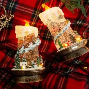 성탄절 촛대 워터볼 오르골 크리스마스촛대장식 크리스마스워터볼