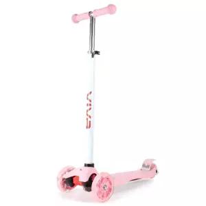 킥보드 세발씽씽카 비바킥보드 비바 어린이 LED 키즈스쿠터 씽씽카 바퀴 1P 키즈 핑크