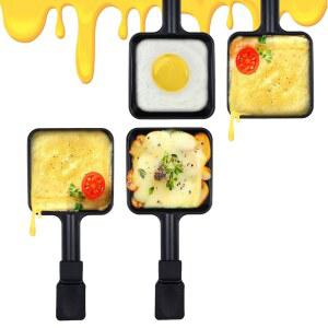 타 논스틱 코팅 라클렛 요리용 미니 그릴 치즈 팬 멜팅 액세서리 4 8 53 8인치 세트