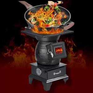 주물화목난로 무쇠 가정용 나무 펠렛 난방 소각