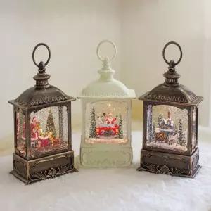 직사각 워터볼 오르골 오르골무드등 크리스마스소품 크리스마스무드등