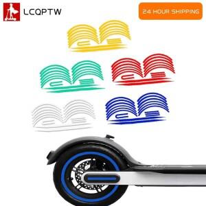 방수 경고 스티커 샤오미호환 M365/Pro 1s Pro 2 전기 스쿠터 부품 용 휠 허브 보호 반사 스트립