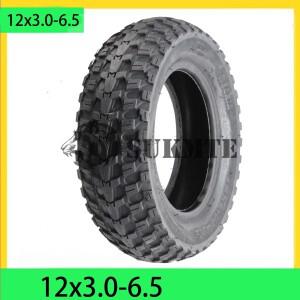 12x3.00-6.5 12 인치 전기 스쿠터 자체 균형 차량용 오프로드 튜브리스 타이어 진공 부품