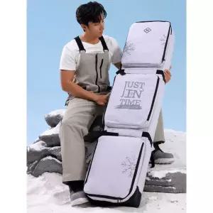 프리미엄 스노우보드 가방 스키 대형 데크 방수 백팩 그레이 스노우플레이크 150x36cm