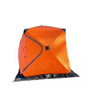 원터치 겨울 빙어텐트 큐브텐트 낚시 얼음 육각 야외 캠핑 누빔 동계 보온
