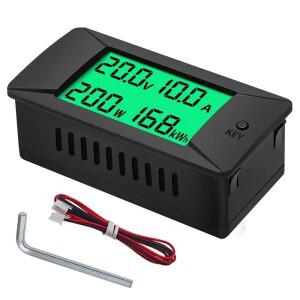 PZEM-025 디지털 전압 전류 전력계 볼트 감지기 테스터 모니터 DC0-300V 50A 100A LCD 에너지 미터