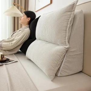 등받이쿠션 삼각 침대헤드 쇼파 허리받침 대형 인테리어