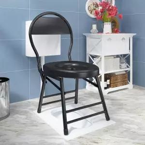 좌욕 의자 뚫린 접이식 훈증기 가정용 구멍 간이 체어 찜질 나무 좌훈기