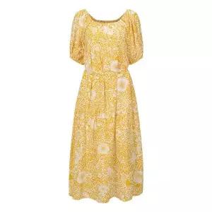 [오조크(OZOC)] 오버넥 빅플라워 면 롱원피스 (택가격: 199000원)