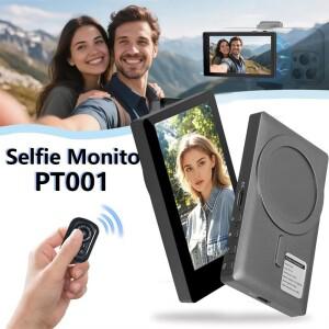 마그네틱 무선 셀카 스크린 모니터 폰 후면 카메라 미러링 브이로그 라이브 스트림 비디오 녹화용 아이폰호