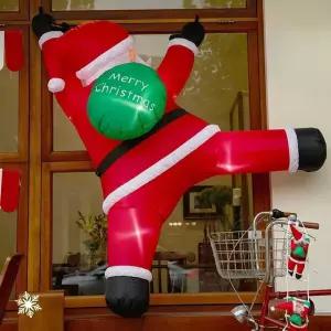 매달린 산타 풍선 목발 산타크로스 크리스마스 2M