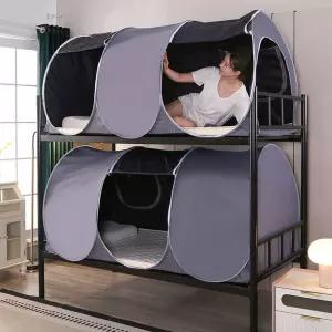 접이식 난방 텐트 보온 패브릭 기숙사 방풍 수면돔 그레이 수면 난방텐트 침대텐트 거실