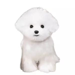 진짜같은 강아지 인형 비숑 실사 리얼 소형견