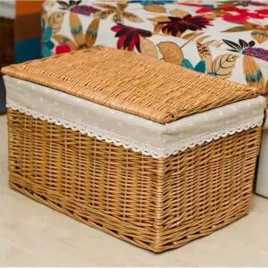 라탄 바스켓 수납장 거실 정리함 다용도 틈새 등나무