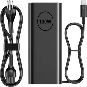 INEXEWOC 130W USB C 노트북 충전기 Dell XPS 15 17 2in1 9575 9500 9520 9700 정밀도 3560 5550 5530 5750