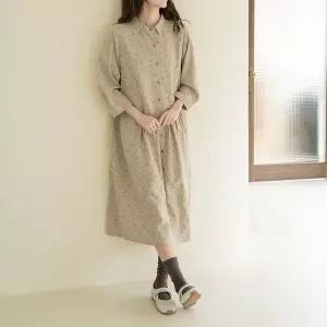 [마담4060]엄마옷 마담4060 [내추럴포엠]플라워로브원피스 중년여성 원피스 -ROP2602006-..