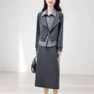 [NS홈쇼핑]셔츠레이어재킷+스커트[35736010]