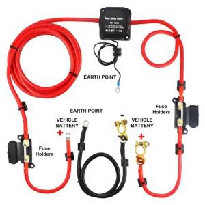 12V 140A 듀얼 배터리 스마트 아이솔레이터 LCD 디스플레이 VSR 자동차 릴레이 디지털 전압 감지 설정 캠핑