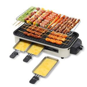 런루예 3 in 1 실내 무연 그릴 탈착식 18 u2019 x 9 전기 논스틱 온도 조절 기능 야외 가족 파티 주방 테이블