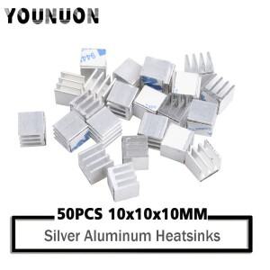 YOUNUON 실버 알루미늄 VGA 카드 RAM 메모리 냉각 쿨러 방열판  10mm x 50 개