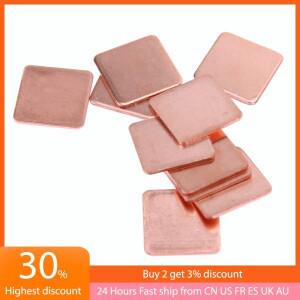 방열판 구리 심 열 패드  20mm x 0.3mm/0.5mm/0.8mm  노트북 CPU GPU 냉각 시스템용  10 개