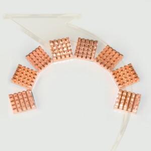 8피스 미니 소형 노트북 그래픽 카드 컴퓨터 순수 구리 방열판 쿨러 PC 메모리 라디에이터