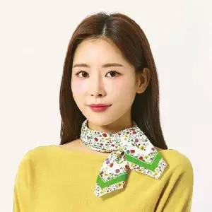 [NS홈쇼핑]넬]4종]국산 테두리 플라워 아사면 손수건 겸 스카프[35737040]