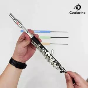 최고급 초보자용 피콜로악기 플롯 입문용 은도금 펄피콜로악기 케이스 청소봉 플러시 입문용플룻