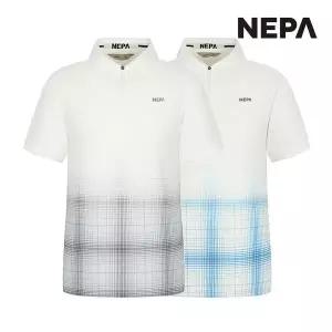 네파 남성 아이스버그 반팔 집업 폴로티셔츠 7J35209 가벼운 후리스 바람막이 523067