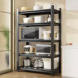 밥솥레일 선반 4단 거치대 밥솥 5단 오븐 슬라이딩 수납장 렌지대 철제