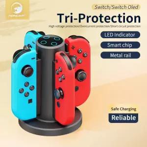 스위치독 미니독 HONCAM 4-in-1 Nintendo Switch 충전기 독4개 Joy-cons 충전 베이스 DC5V2A 스탠드