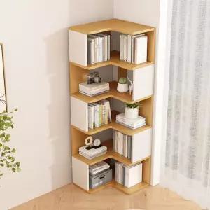 모서리책장 거실 수납장 책꽂이 진열장 코너 원목 인테리어