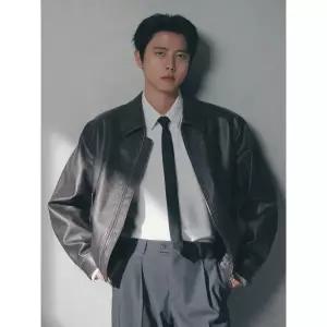 [롯데백화점]리얼지오지아 [2컬러] 26SS 신세틱레더 블루종 가죽점퍼 ADG1JJ1801 CM9344