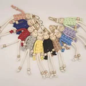 공예품 스마일 걱정인형 키링 우정인형 커플인형