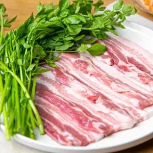 미나리삼겹살SET 국내산 생 삼겹살1kg+미나리200g+쌈채소(고추,마늘,상추)