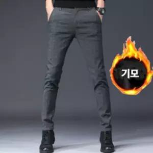 기모 방한 바지 팬츠 3색 남자 캐주얼 정장 한파 현장 기모 하의 남성 일복 겨울