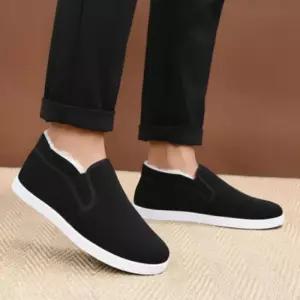 겨울 기모 블랙 화이트솔 스니커즈화 빅사이즈 남자