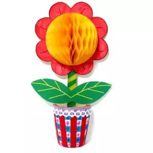 5인 허니컴 꽃화분만들기 스티로폼 종이꽃 어린이집 교재 체험 교구 오감발달 그리기 재료