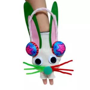 책읽기 장갑 손가락 토끼인형 장난감 만들기 5개 소근육 지원센터 행사 상상력발달 장식