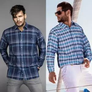 [하프클럽/쟌피엘]쟌피엘 태피스티 체크셔츠 봄 여름 울 린넨 긴팔 남방