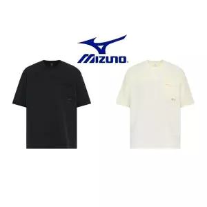 갤러리아 [미즈노]신축성이 우수한 시어서커 믹스 우븐 반팔 티셔츠 32YA5B29