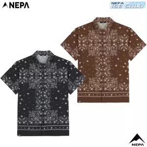 네파 남성 여름 홀리 패턴 캐주얼 아이스콜드 반팔 셔츠 남방 7L315632260348