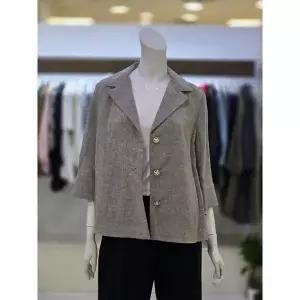 [트리아나]소고 세이브존07 여성 체크 린넨자켓 TJ2GA13_P361924935