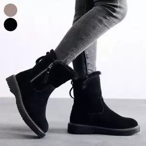 여자 털부츠 신발 방한부츠 겨울 기모안감 미들 2컬러