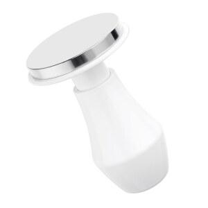 Normcore 53.3mm 에스프레소 커피 탬퍼 V4 - 스테인리스 스틸 플랫 베이스가 장착된 스프링 로드 논스틱 코팅 화이트 15파운드 / 25파운드 30파운드 교체 양극 산화 처리된 알루미늄 스탠드