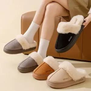 여자 여성 방한화 겨울 털슬리퍼 사무실 따뜻한 외출 단화 [FW117] 털신 데일리 안감