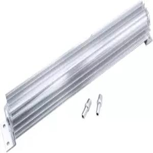 1세트 SHLPDFM 변속기 쿨러 18인치 듀얼 패스 새틴 알루미늄 핀형 오일 장착 가능