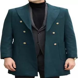 남성용 겨울 재킷 트렌치코트 롱 따뜻한 피코트 남성 더블 가슴 오버코트