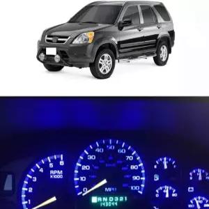 Honda CRV CR-V 2002-2006용 WLJH 하이 브라이트 블루 계기판 클러스터 속도계 게이지 타코미터 12V 풀 LED